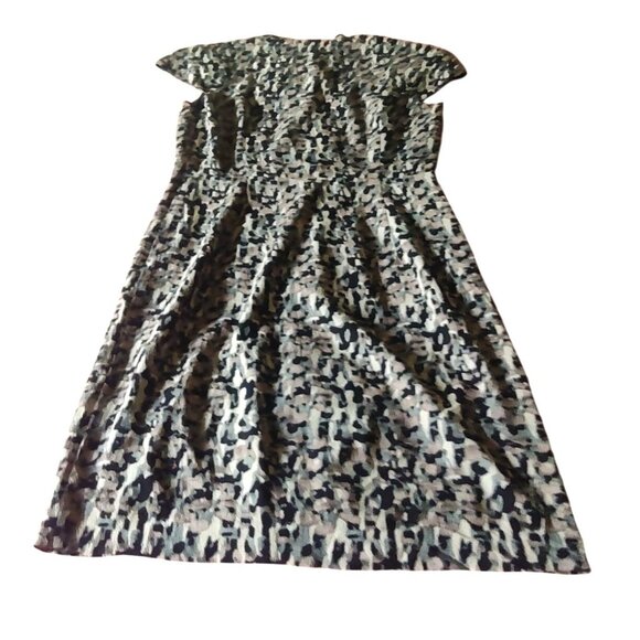 Ann Taylor Women's Size 4 Abstract Print Cap Sleeve Sheath Dress - Picture 6 of 12